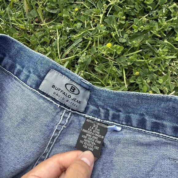 VTG Buffalo David Bitton Carpenter Jeans Cotton Relaxed Fit 33x31 Y2K Workwear - Picture 5 of 10